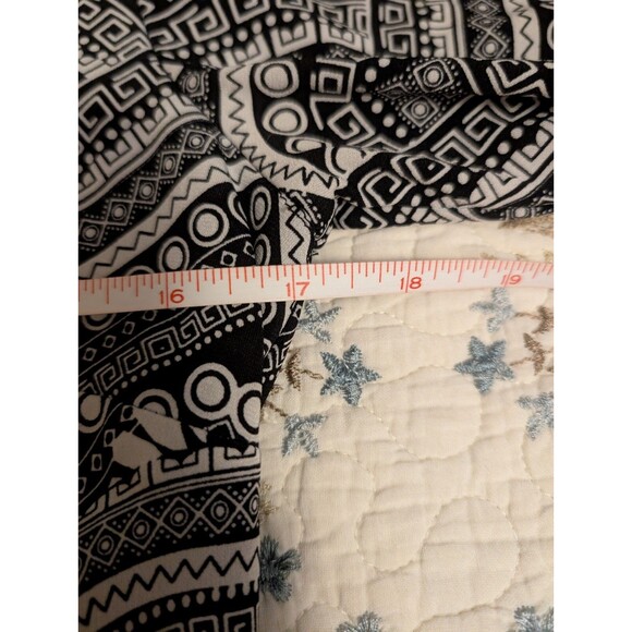 Maggie London Long Sleeve Black And White Round Neck Sheath Dress Size 8 - Picture 11 of 14